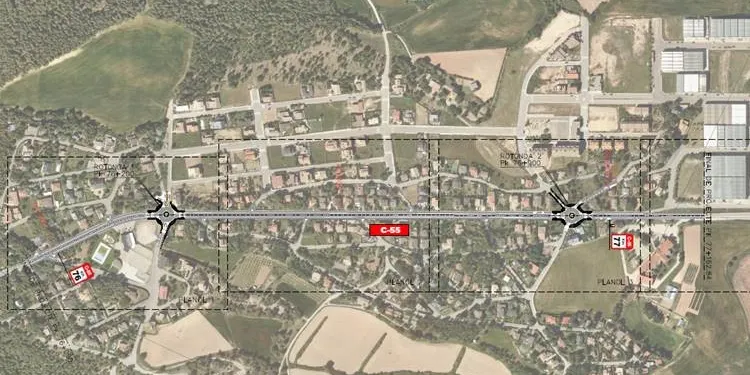 El Departament de Territori treu a concurs les obres de millora de la seguretat viària a la travessera del Pi de Sant Just