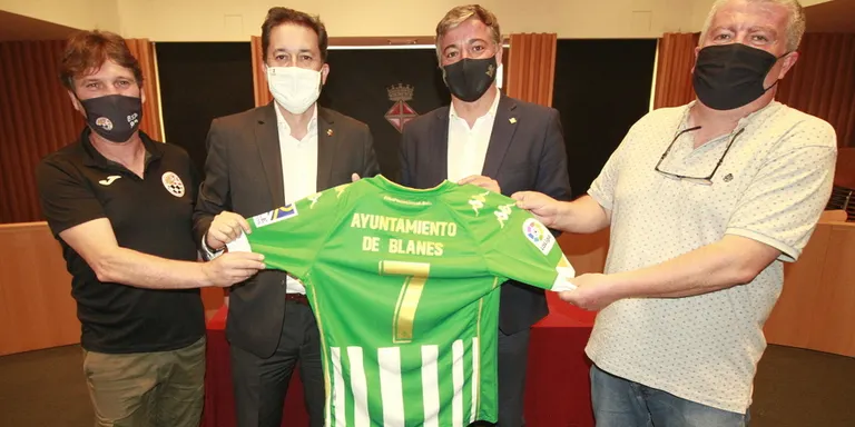 Acord de col·laboració entre el Real Betis Balompié i el Club Futbol Sala Blanesport