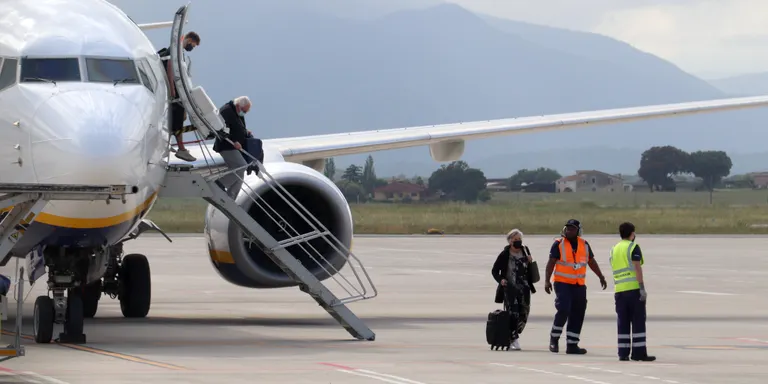 Ryanair torna a aterrar a Vilobí d'Onyar amb viatgers procedents de Londres