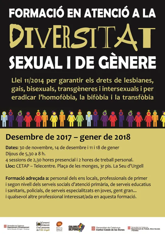 Curs de formació a l’Alt Urgell sobre l’atenció a la diversitat sexual i de gènere