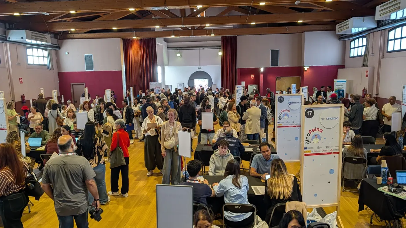 Èxit de participació a la segona edició del Girafeina+45 a Mollet, amb 1.563 inscrits i 439 vacants de feina
