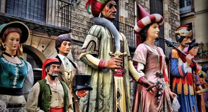 Imatge dels Gegants del Pi de Barcelona