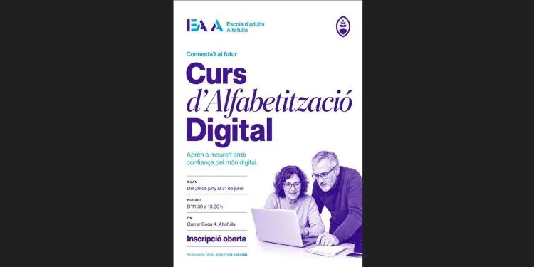 Aquest juliol l’Ajuntament d’Altafulla es proposa reduir la bretxa digital entre la seva població