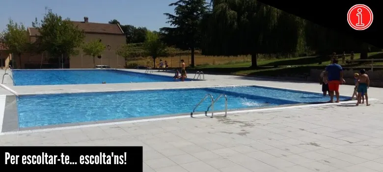 La piscina municipal de Castellterçol reobrirà el 14 de juny amb millores a les instal·lacions