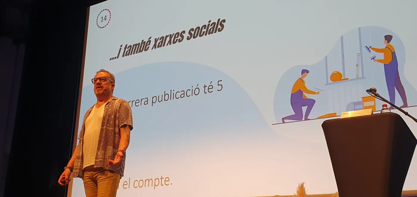 El webmaster Josep M. Martínez diu a Ràdio Pineda que «els clients no t'han de buscar, t'han de trobar»