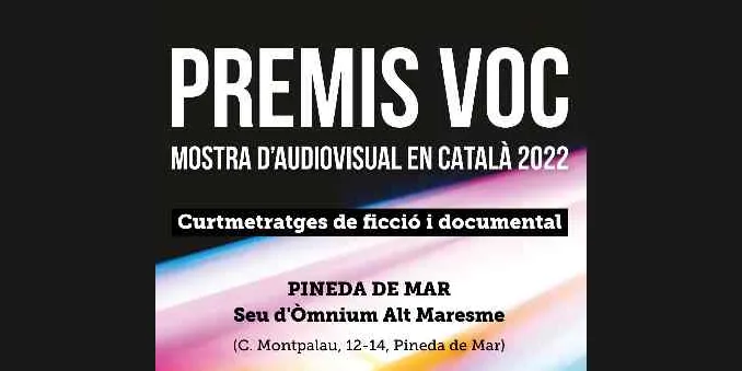 La seu d'Òmnium Alt Maresme acollirà la mostra dels Premis VOC -Versió Original en Català-