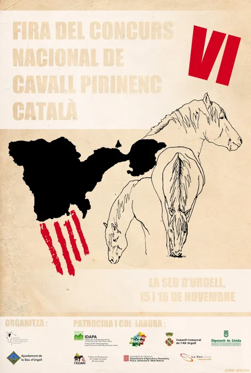 La Seu acull la sisena Fira del Concurs Nacional de Cavall Pirinenc