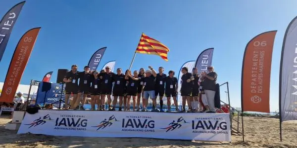 La delegació del Baix Gaià es proclama subcampiona dels III Jocs Internacionals de Marxa Aquàtica amb la Selecció Catalana