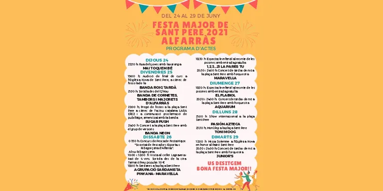 Torna la Festa Major de Sant Pere d'Alfarràs