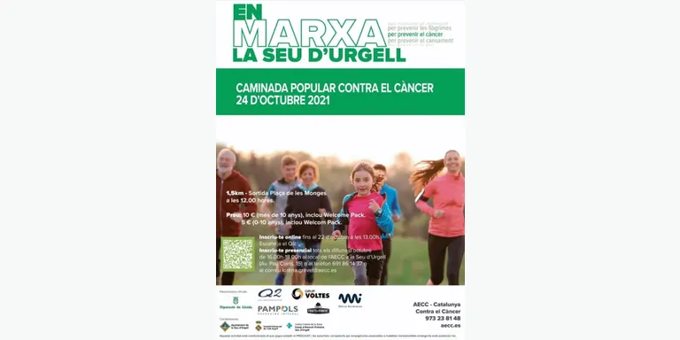 Caminada popular contra el càncer a la Seu d'Urgell