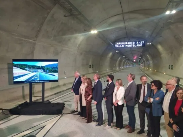 El túnel del Coll de Lilla, inaugurat 15 anys després