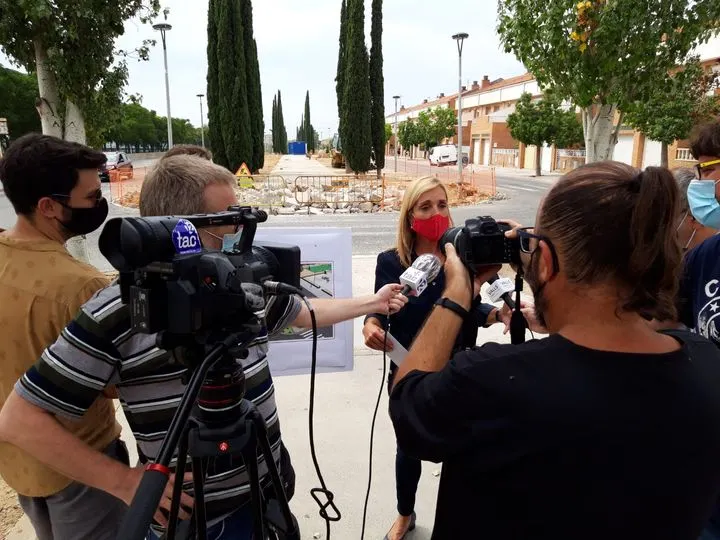 Visita a les obres del segon tram del passeig President Tarradellas