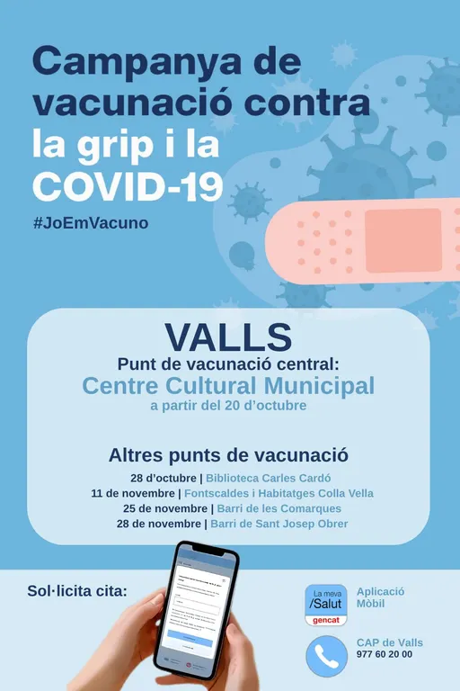 Tret de sortida a la vacunació de la grip i la Covid-19