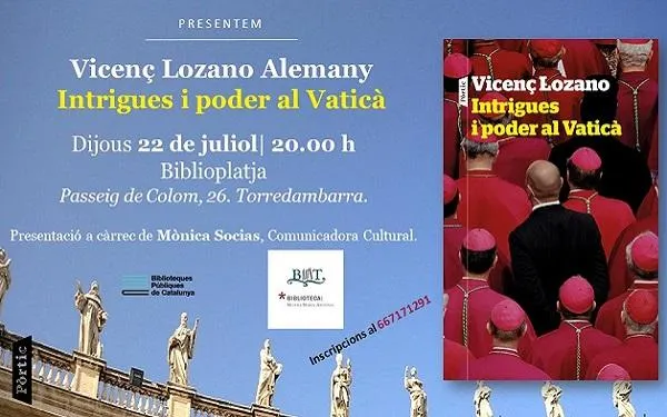Vicenç Lozano presenta el llibre ‘Intrigues i poder al Vaticà’ a Torredembarra