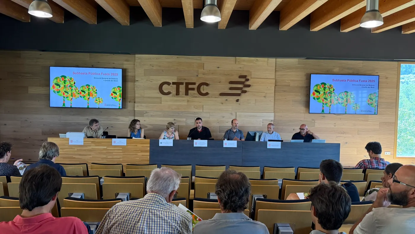 Solsona acull la subhasta de més de 15.000 tones de fusta dels boscos públics de Catalunya