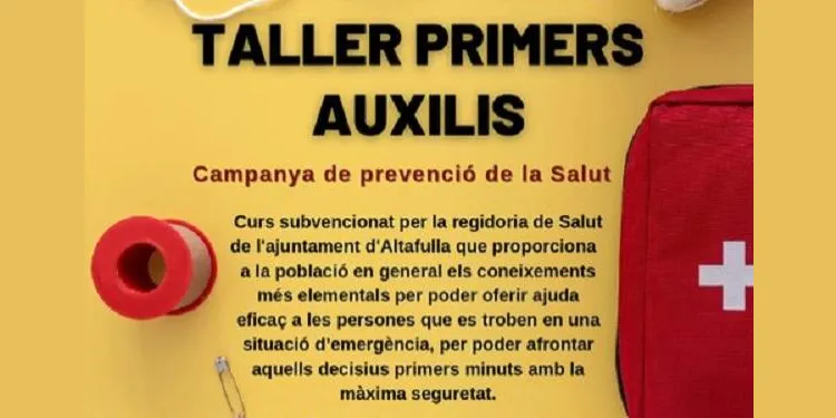 La regidoria de Salut d'Altafulla impulsa un taller de primers auxilis