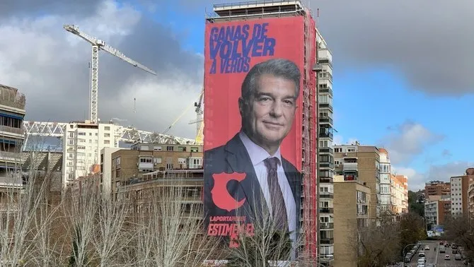 Joan Laporta es promociona a Madrid