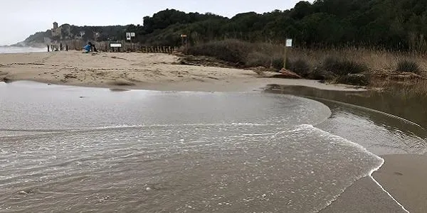 El riu Gaià es desborda al seu pas per Aiguamúrcia