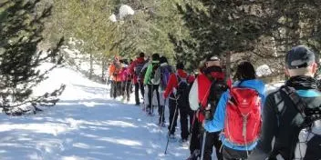 Sortida amb raquetes de neu a l'estany de Sant Maurici