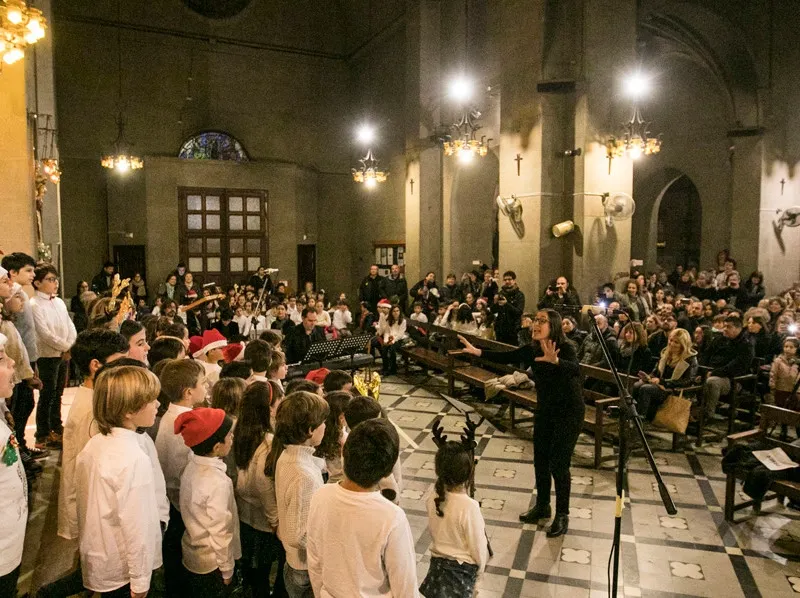 200 alumnes de l'Escola de Música van actuar el 21 de desembre a l'Esglèsia de Sant Pere