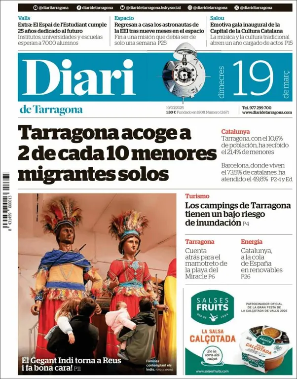 Cop d'ull als diaris d'aquest dimecres 19 de març