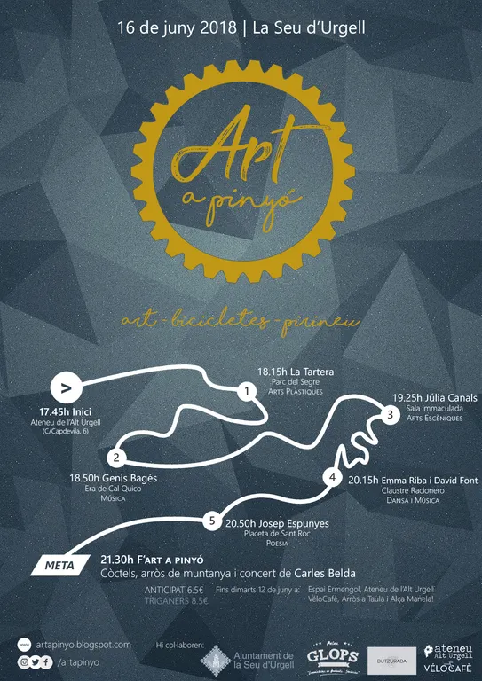 Torna Art a Pinyó!, una ruta en bicicleta amb parades artístiques per la Seu