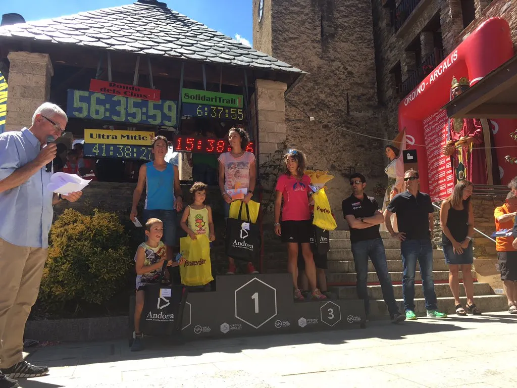 Roser Español, al podi de la prova andorrana (Foto: Andorra Ultra Trail)