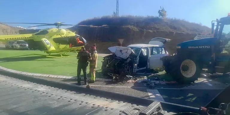 Ferit greu un veí de Navès en un accident a l'entrada de Solsona