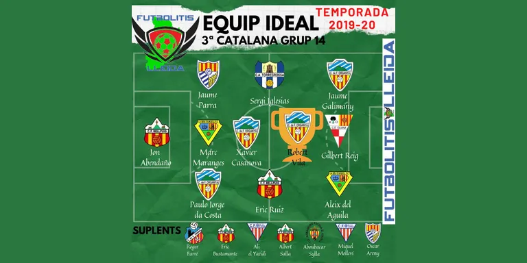 Set futbolistes de l'Alt Urgell, inclosos a l'11 Ideal de la temporada al grup 14 de Tercera Catalana