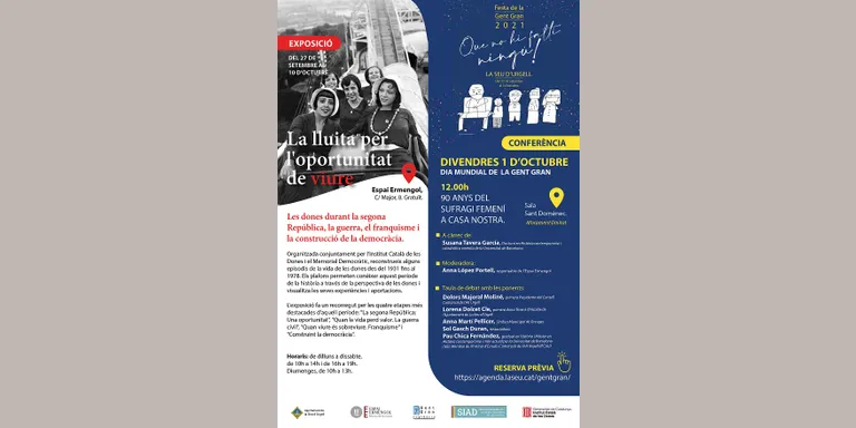 Conferència i taula de debat a la Seu sobre el sufragi femení