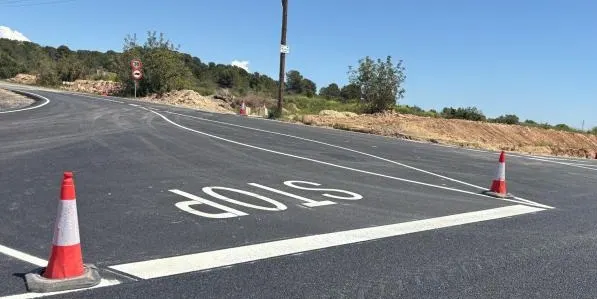 Enllestides les obres de millora de l'accés a la urbanització Brises del Mar