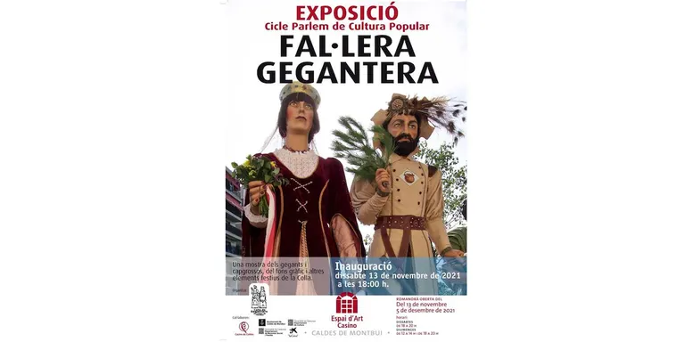 Una exposició al Casino permet conèixer a fons els gegants de Caldes i la colla que els acompanya