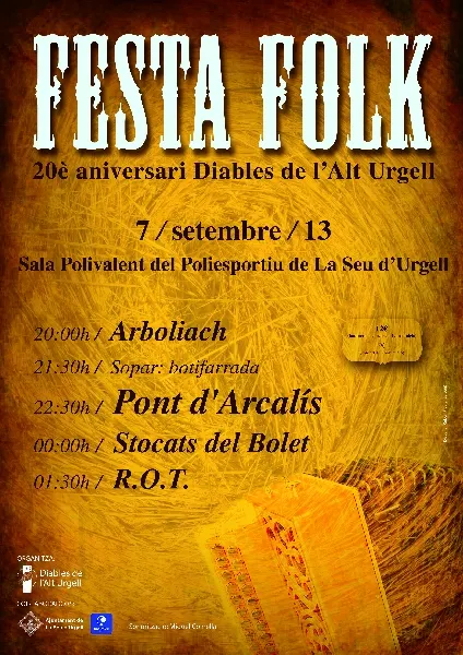 Els Diables de l'Alt Urgell organitzen una Festa Folk