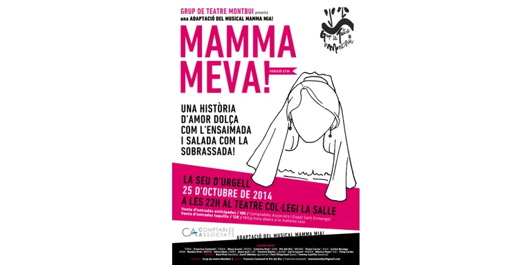 Representació a la Seu de 'Mamma meva!', del Grup de Teatre Montbui