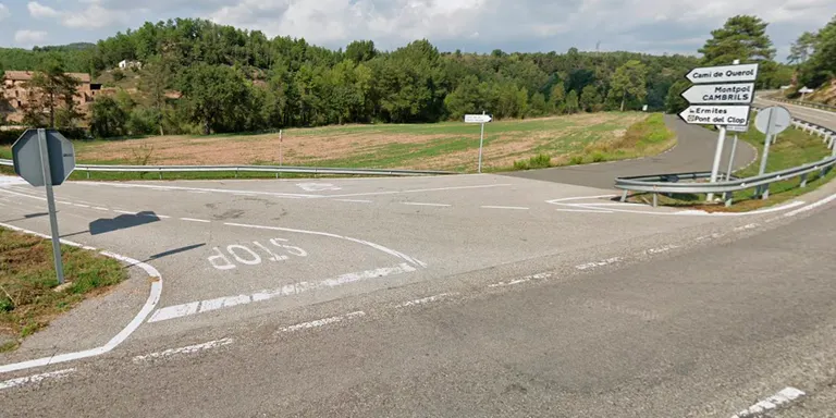 Territori treu a concurs la redacció del projecte de millora de la seguretat viària a l'encreuament de la C-26 a Castellar de la Ribera amb el camí de Querol