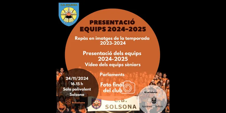 El Club Bàsquet Solsona presenta els 15 equips de la temporada aquest diumenge, una xifra rècord en els seus 47 anys d'història