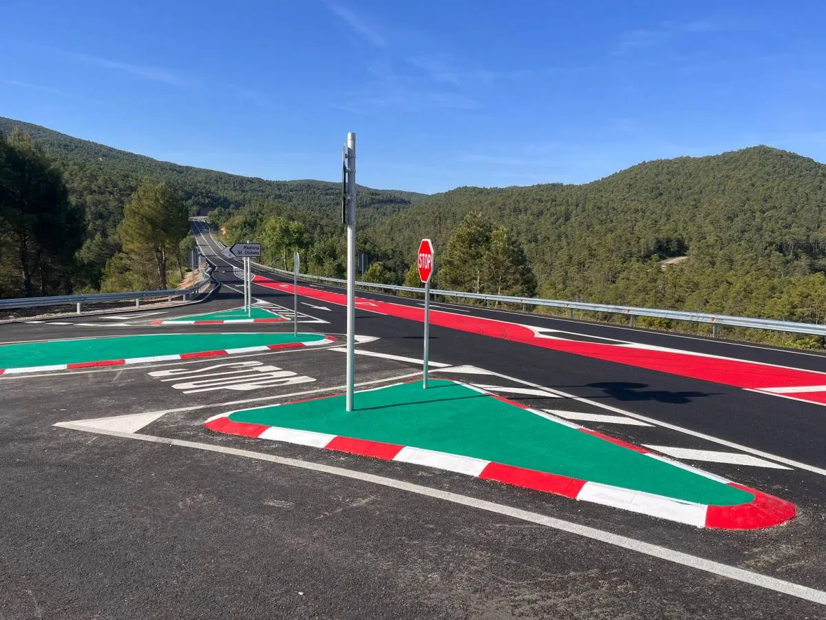 La Generalitat finalitza les obres de millora de la seguretat viària a l’accés a Pinell des de la C-14