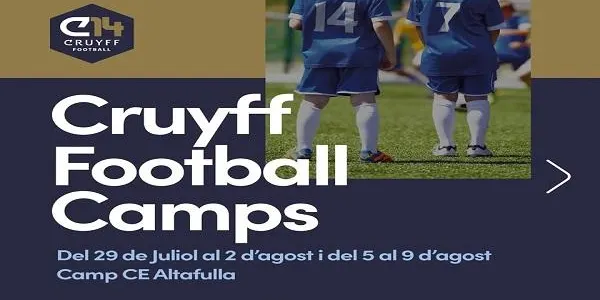 El CE Altafulla oferirà la Tecnificació Cruyff Football entre el 29 de juliol i el 9 d’agost
