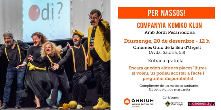 Komiko Klun presenta a la Seu d'Urgell l'espectacle 'Per nassos!'