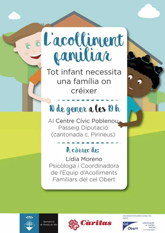 Xerrada sobre l'acolliment familiar per crear un espai de tendresa i estima als infants que ho necessiten