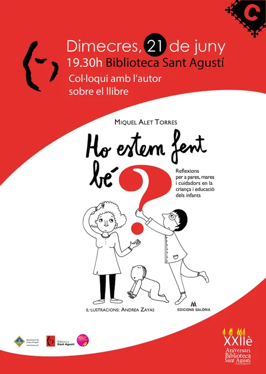 Col·loqui a la Biblioteca Sant Agustí sobre el llibre 'Ho estem fent bé?', de Miquel Alet