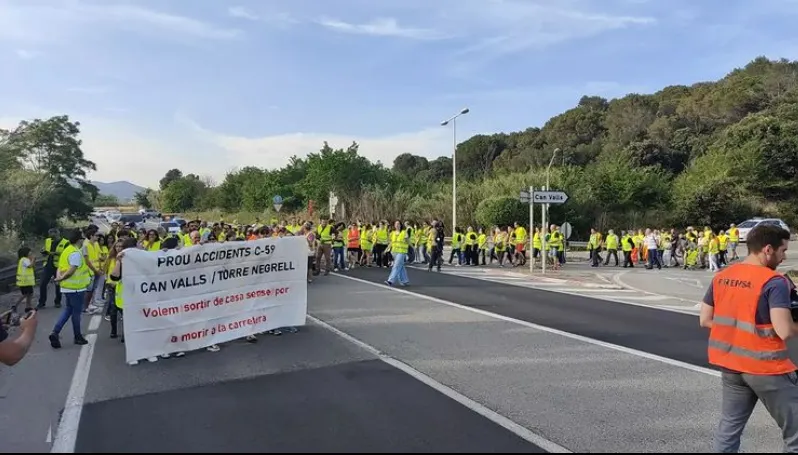 Ajornades les millores provisionals a l'accés a Can Valls des de la C-59, inicialment previstes per aquest estiu