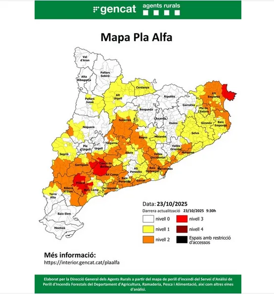 El nord del Solsonès acollirà una prova pilot per ajustar la precisió dels mapes de perill d'incendi