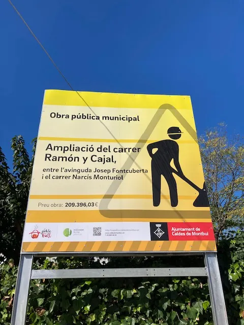 A punt de començar les obres d'ampliació del carrer Ramón y Cajal