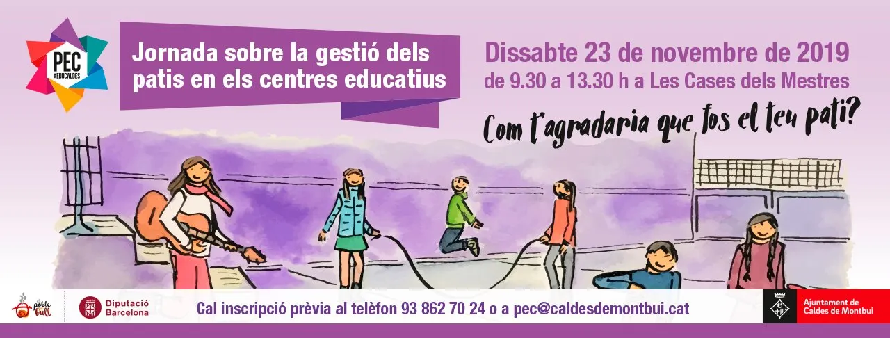 El PEC impulsa una jornada sobre la gestió dels patis escolars