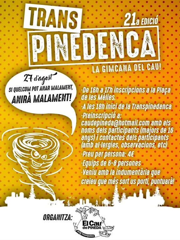 Ja es fan les inscripcions de la XXI Transpinedenca del Cau de Pineda