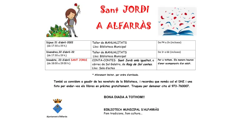 Diada de Sant Jordi a Alfarràs