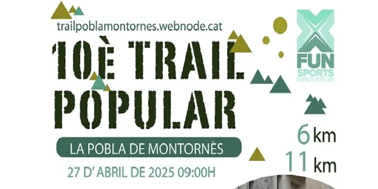 La Cursa Trail de la Pobla de Montornès celebra deu edicions aquest diumenge