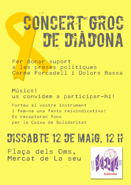Concert de Diàdona a la Seu en suport a Carme Forcadell i Dolors Bassa
