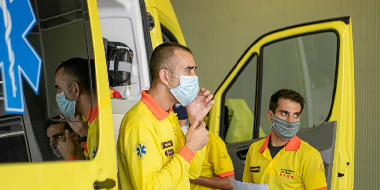 Tres ferits per una topada entre dos camions a la carretera T-312, a Cambrils